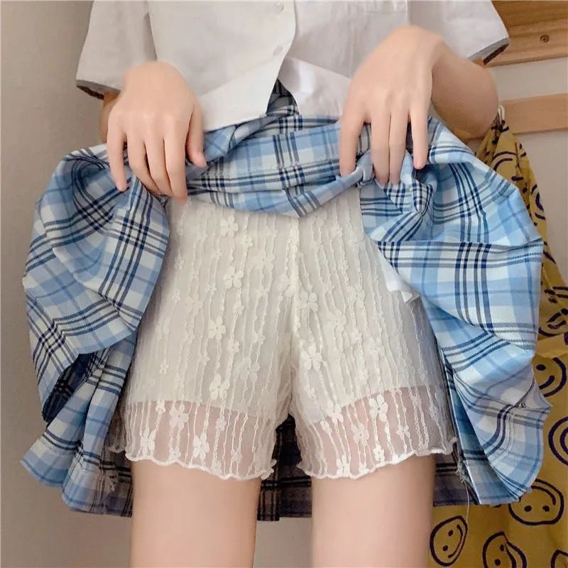 Quần An Toàn Mặc Váy Viền Ren An Toàn Phong Cách Nhật Bản Thời Trang Mùa Hè Hàng Mới Dành Cho Bạn Nữ Sinh