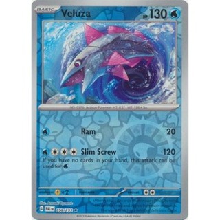 Thẻ bài pokemon veluza - 056/193 - holo rare reverse holo