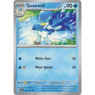Thẻ Bài Pokemon Quaxwell - 051/193 - Uncommon
