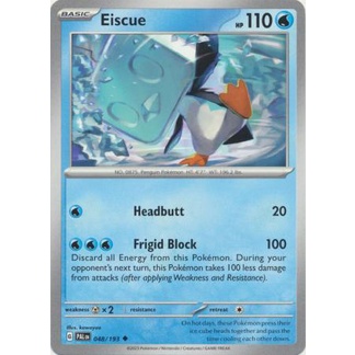 Thẻ Bài Pokemon Eiscue - 048/193 - Uncommon