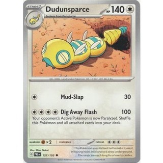Thẻ bài pokemon dudunsparce - 157/193 - uncommon
