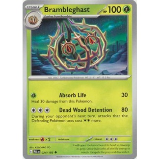 Thẻ Bài Pokemon Brambleghast - 024/193 - Uncommon