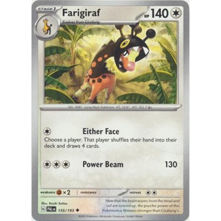 Thẻ Bài Pokemon Farigiraf - 155/193 - Uncommon