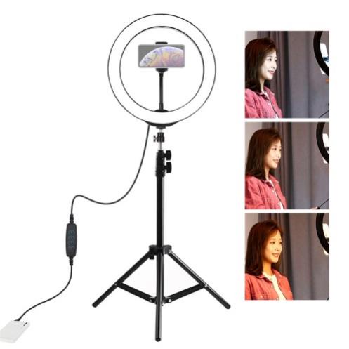 Đèn Livestream Size 26cm, 30cm , 33cm Kèm Kẹp Điện Thoại - Chân Đèn 2m1 Hoco