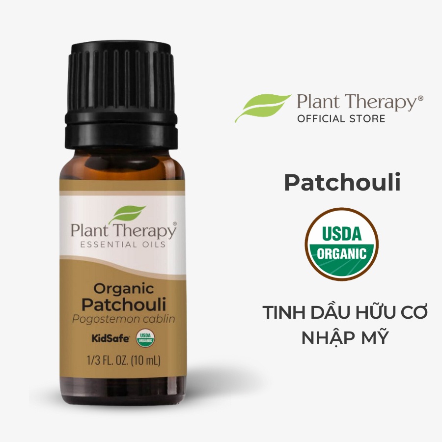 Tinh dầu hữu cơ Hoắc Hương (Patchouli) Plant Therapy - Organic kidsafe essential oil 10mL, 30mL