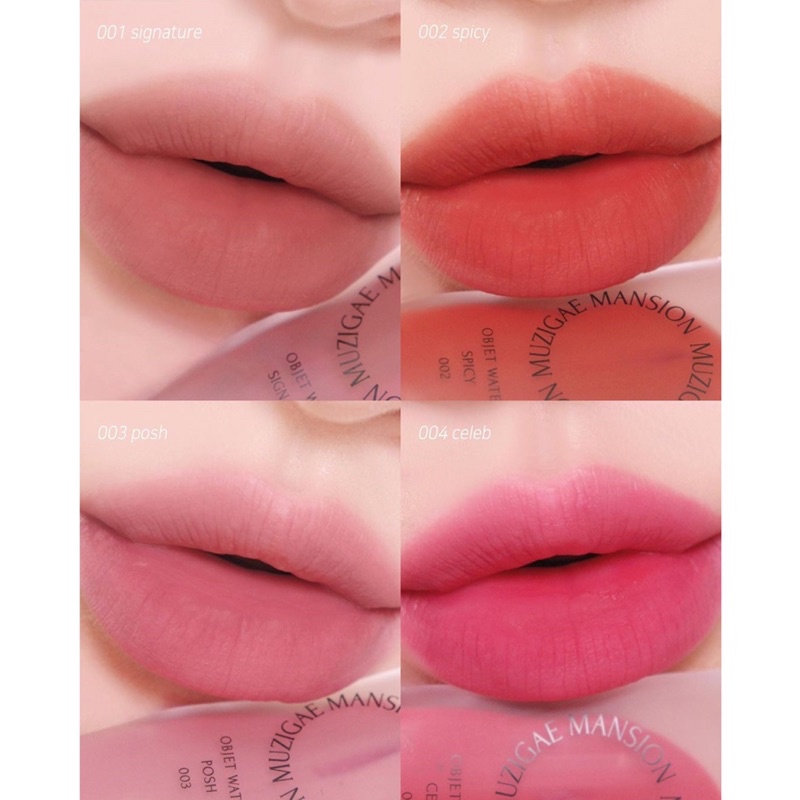 Son tint dạng kem thuần chay Muzigae Mansion Objet Water