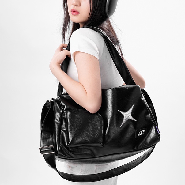 Túi Tote Đeo Vai Sức Chứa Lớn Bằng Đá Và Gỗ Chính Hãng Niche Cho Nữ Sinh Đại Học Một Vai