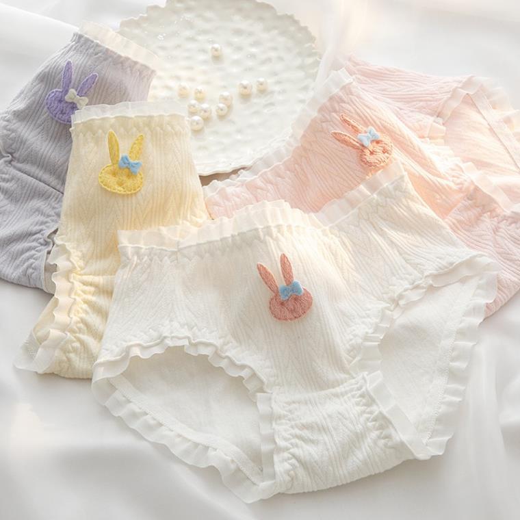 Quần lót nữ cotton kháng khuẩn cao cấp họa tiết thỏ dễ thương cạp vừa tôn dáng siêu cute Softie 2388