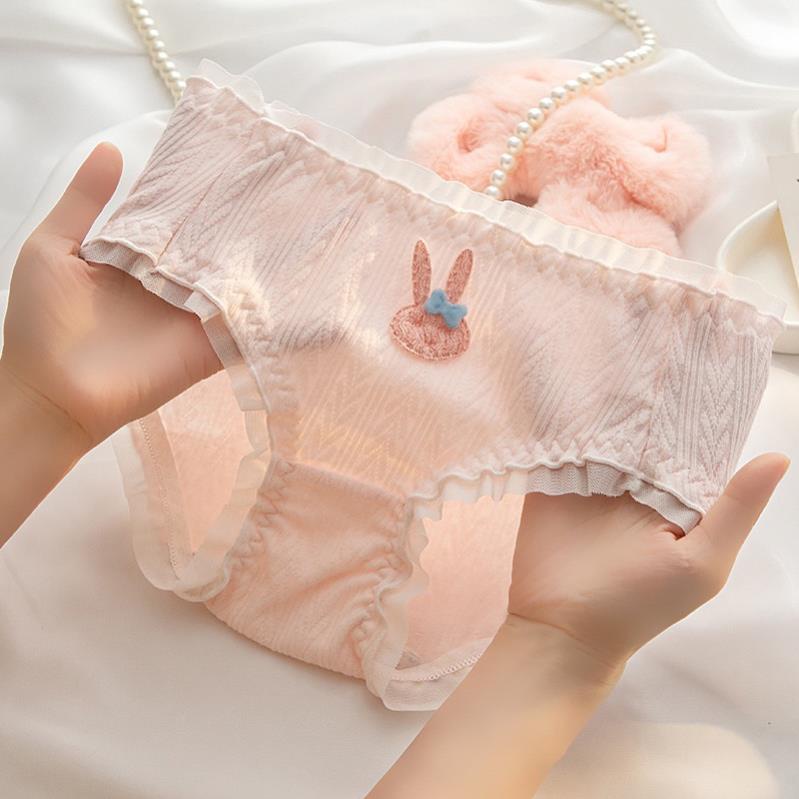 Quần lót nữ cotton kháng khuẩn cao cấp họa tiết thỏ dễ thương cạp vừa tôn dáng siêu cute Softie 2388