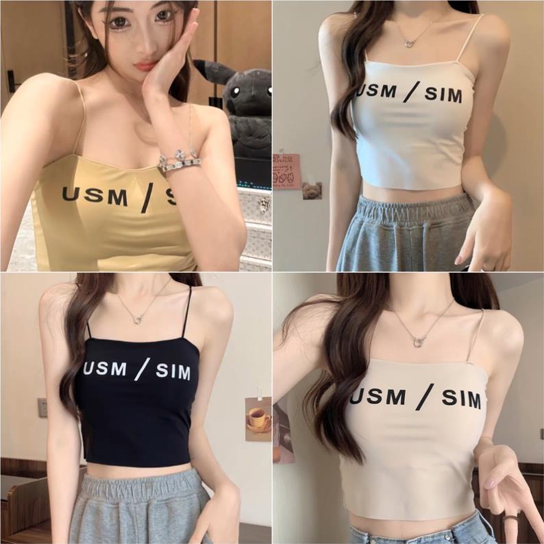 ❤️ Áo Bra Nữ Su Chữ 2 Dây Dáng Lửng Có Mút Nâng Ngực Màu Pastel Quyến Rũ Softie 837 ❤️