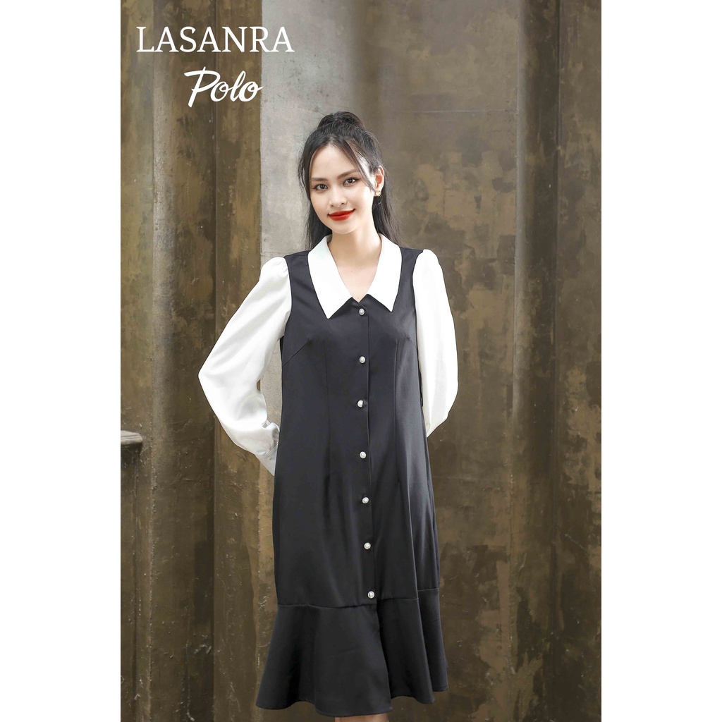 [KUSA STORE] Váy sơ mi công sở dáng dài. Váy Lasanra thiết kế