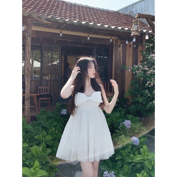đầm baby nơ Bowly