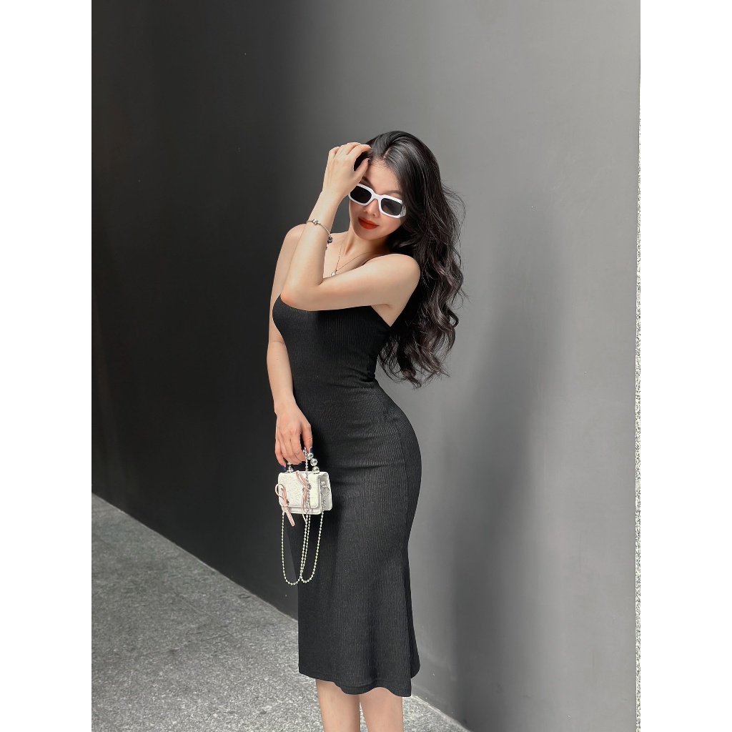 [KUSA STORE] Váy body dáng dài 2 dây. Lasanra thiết kế. | BigBuy360 - bigbuy360.vn