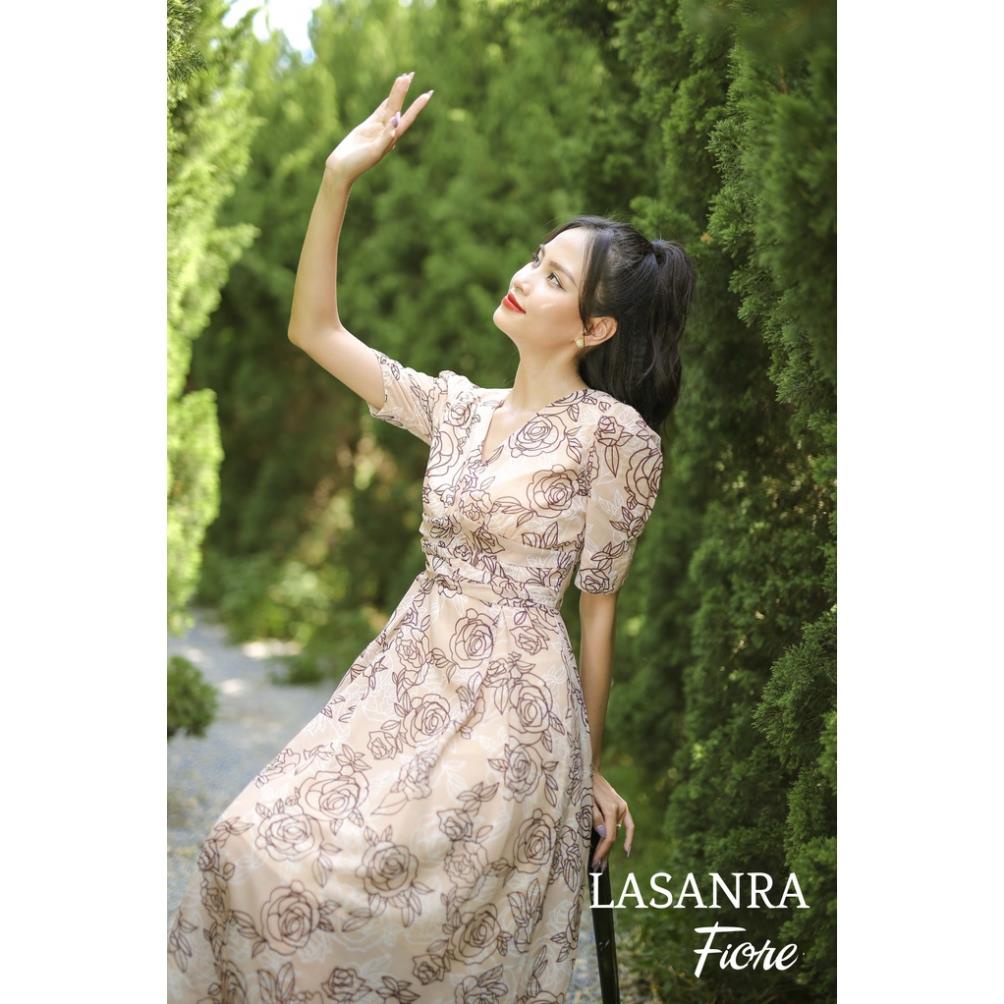 [KUSA STORE] Váy voan hoa, dự tiệc, dạo phố. Váy vintage kiểu. Thiết kế bởi Lasanra | BigBuy360 - bigbuy360.vn
