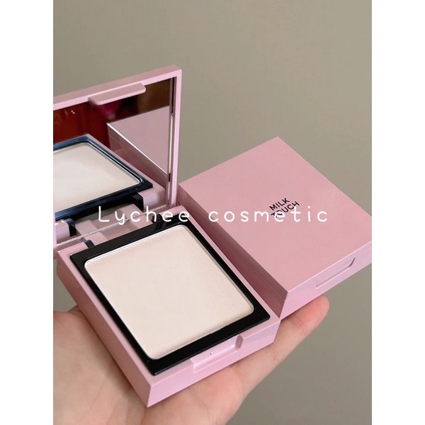 Phấn phủ dạng nén kiềm dầu kèm bông phấn Milk touch