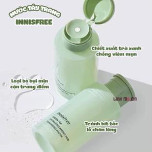 Nước tẩy trang trà xanh Innisfree Green Tea Cleansing Water giúp làm sạch da, bổ sung dưỡng chất cân bằng độ ẩm -Laro