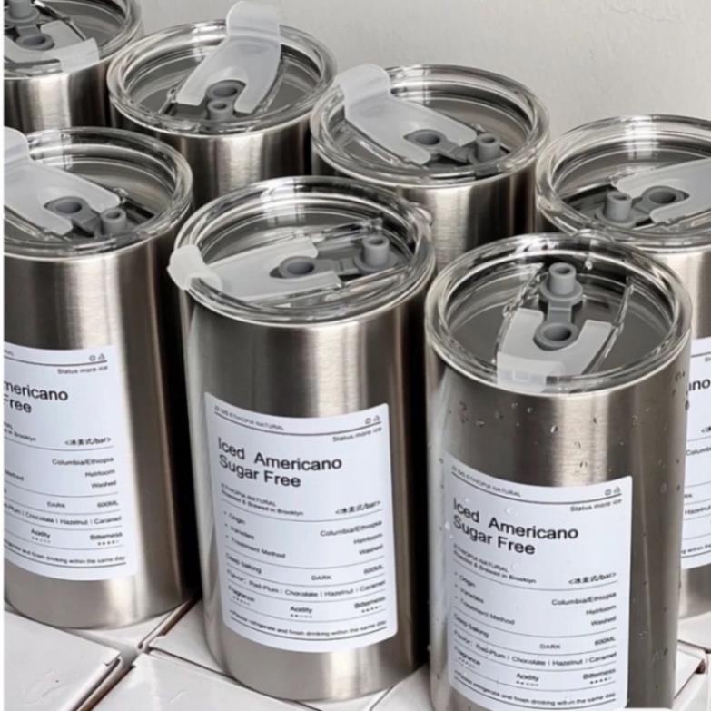 Ly Giữ Nhiệt 600ml Hàng XỊN Có Kèm Ống Hút iNox    WEO