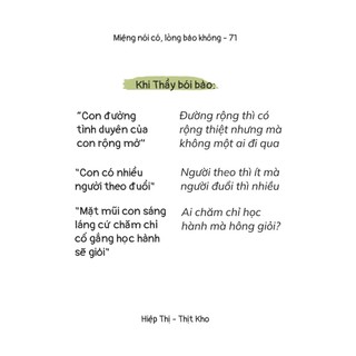 Sách Miệng Nói Có, Lòng Bảo Không