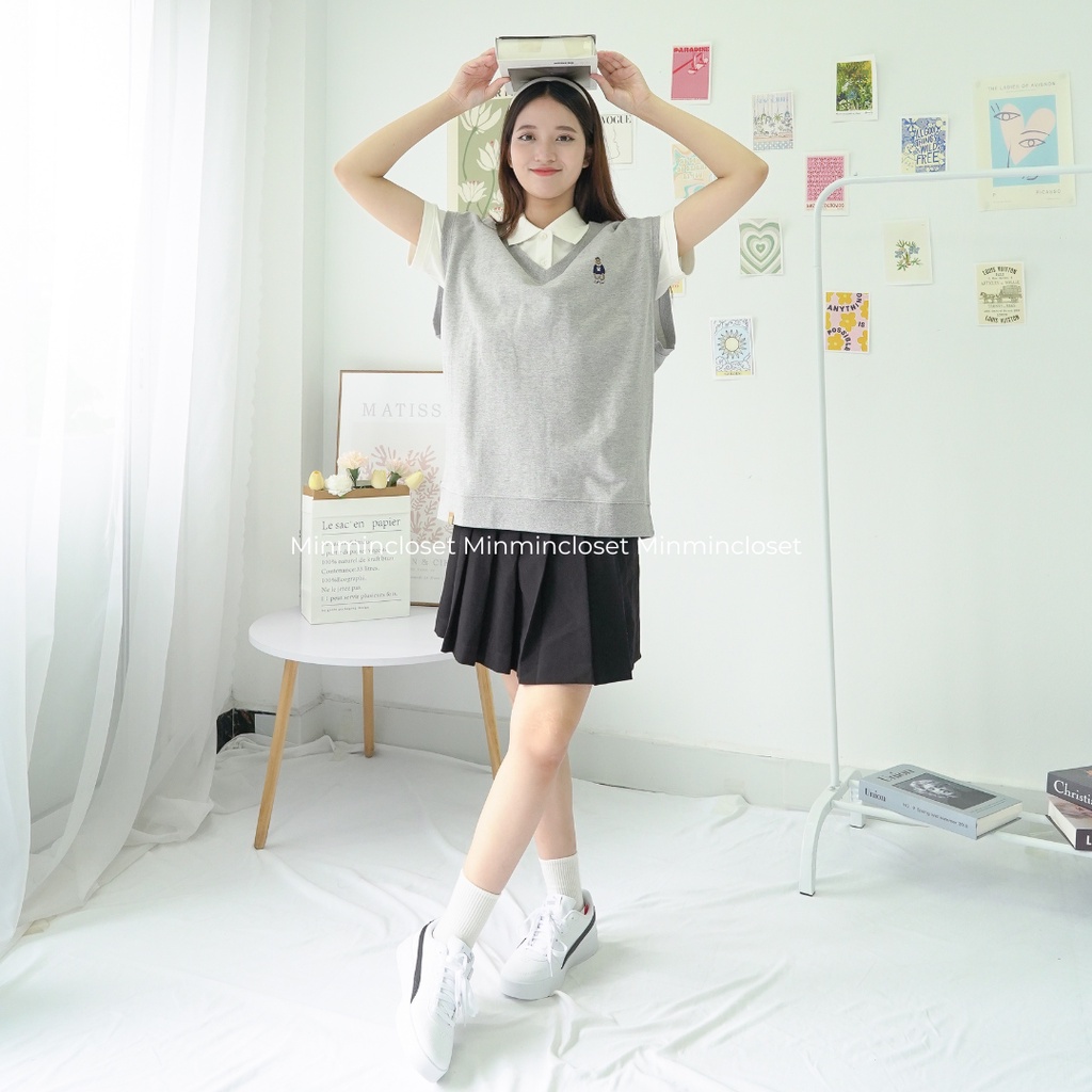 Áo Gile Cotton Mùa Hè Who.a.u Chính Hãng Sale