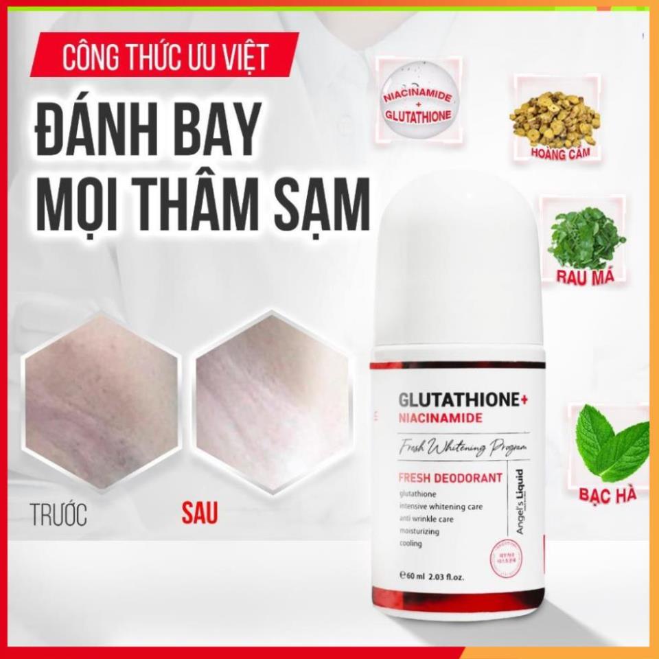 Lăn khử mùi glutathione [ CHÍNH HÃNG], lăn nách glutathione mờ thâm dưỡng trắng 60ml Koya1.official