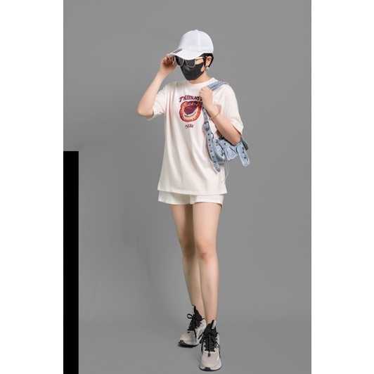 Sét Bộ Thun TAY NGẮN GẤU DÂU THREESUNS HOME BEER, Chất Thun Cotton co giãn chiều, form rộng thoải mái .UN