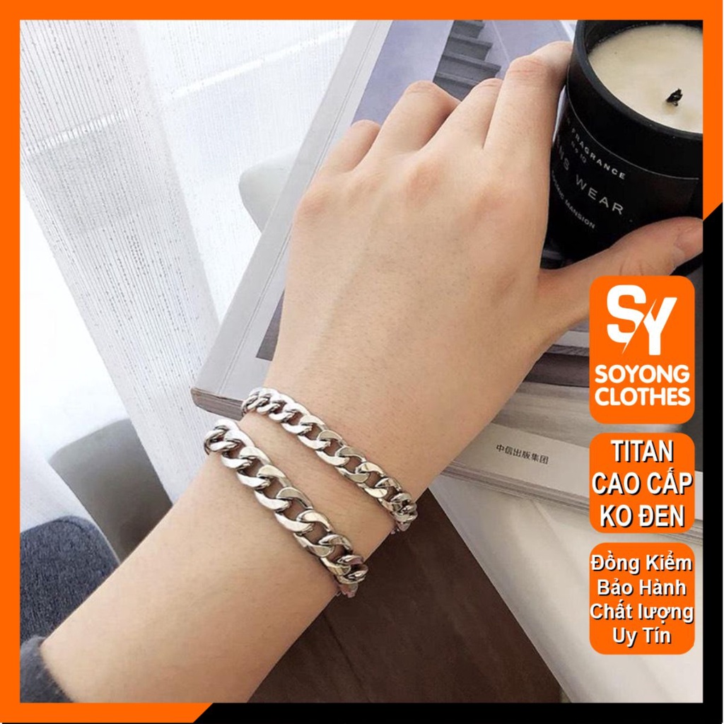Lắc tay nam nữ cao cấp đẹp sang trọng titan thép không gỉ kiểu lặc đơn trangsucpt kích cỡ 9mm màu trắng PTLTNA76 3T