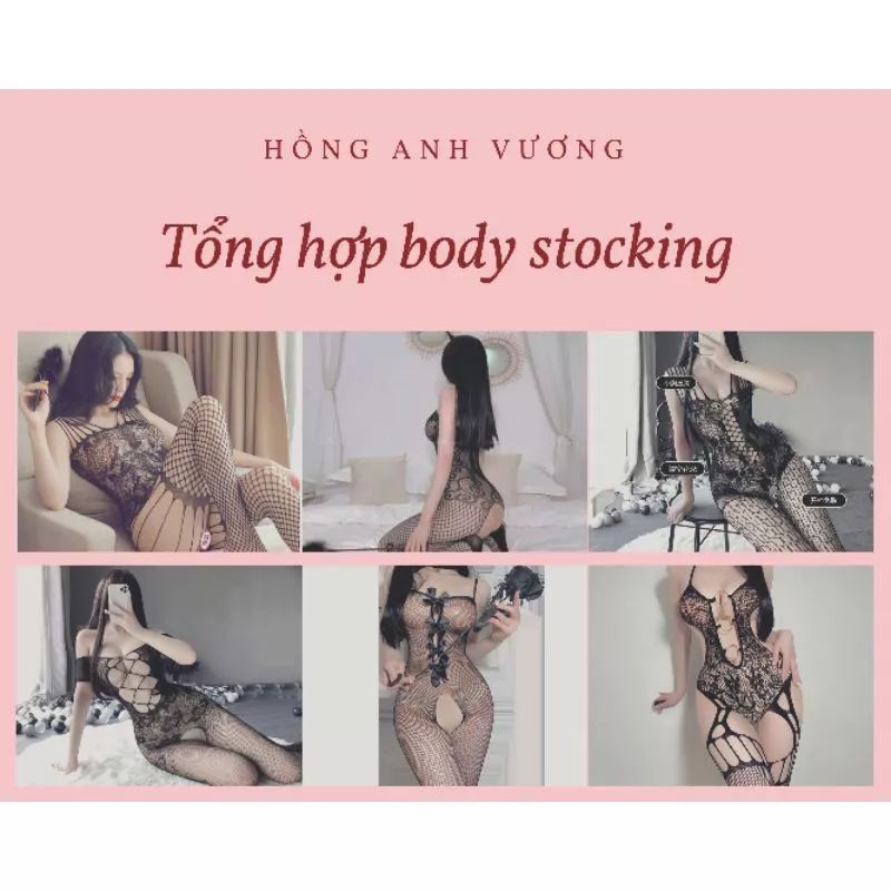 all tổng hợp tất body bộ liền thân body stocking thun ren lưới siêu co dãn bigsize pantyhose sexy gợi cảm