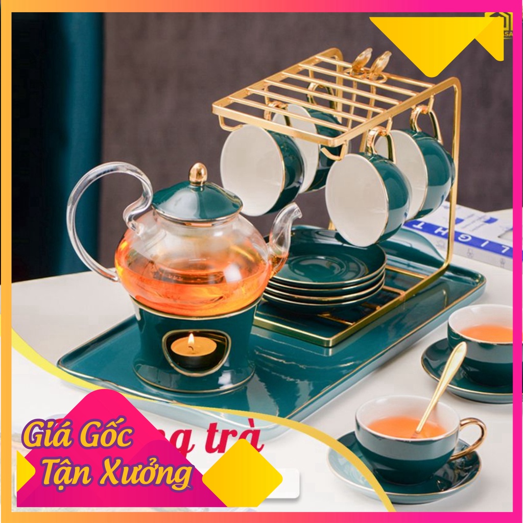 [Chính hãng] BỘ ẤM TRÀ tôn thất độc lạ : 6 SET LY, KỆ TREO, KHAY ĐỰNG baohanhchinhhang