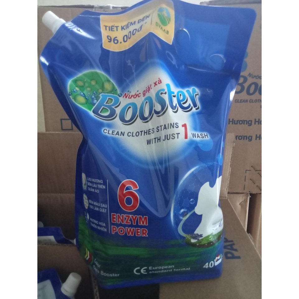 SALE TỐT NHẤT Túi Nước Giặt Xả Booster 3700Ml Siêu Lưu Hương BABISTORE