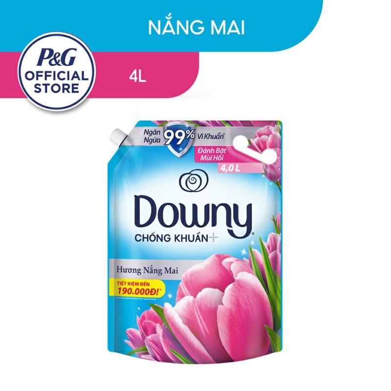 Sale 50% giá tận gốc Nước xả vải DOWNY 4L túi chính hiệu