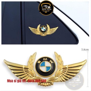 Miếng dán trang trí 3d,đôi cánh thiên thần dán thân xe logo hãng xe toyota,hyundai,mazda,ford... - khải huy scar