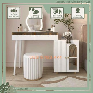 bàn trang điểm đẹp kiểu dáng hiện đại có thể tùy chỉnh tăng giảm kích thước 100 đến 140cm, nhập khẩu nguyên chiếc