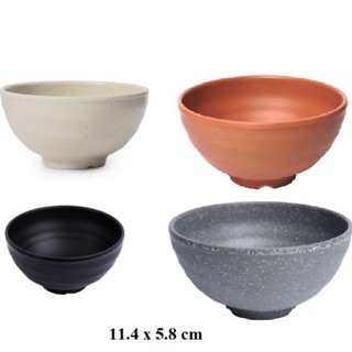 Chén cơm nhựa Melamine Co15 nhám đủ màu