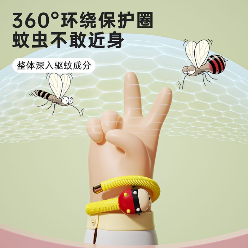 Vòng Đeo Tay Tinh Dầu Chống Muỗi Hình Gấu Dâu Tây Disney Chính Hãng Cho Trẻ Em m