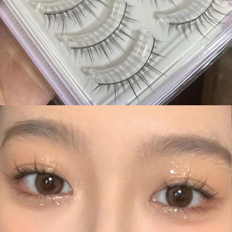 Lông Mi Giả Búp Bê Barbie Mắt To! Lông Mi Giả Chữ A Siêu Nhỏ Hình Hoa Và Ác Quỷ Thần Tiên Cho Nữ