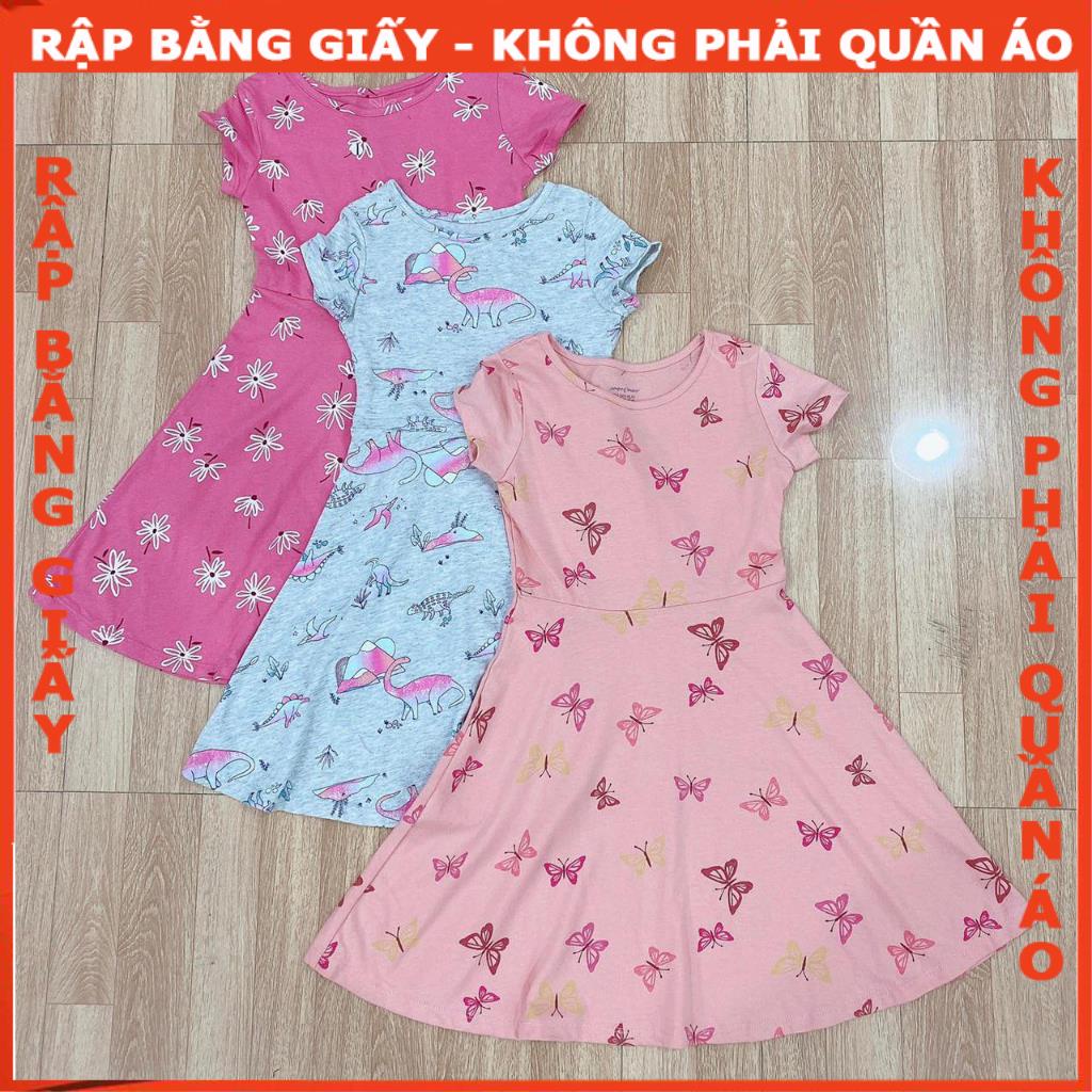 Rập giấy may đầm thun bé Mã R491