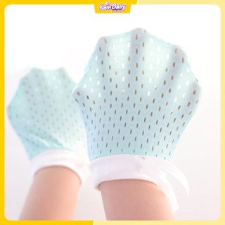 Bao tay cho bé thoáng khí dạng lưới, chống cào mặt cho trẻ, dùng cho bé sơ sinh tới 18 tháng