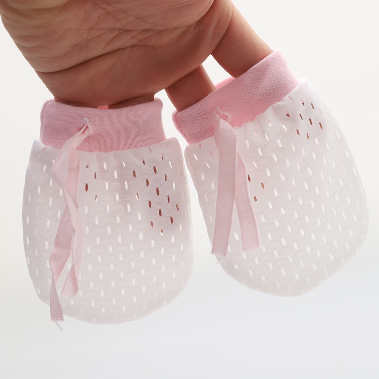 Bao tay cho bé thoáng khí dạng lưới, chống cào mặt cho trẻ, dùng cho bé sơ sinh tới 18 tháng
