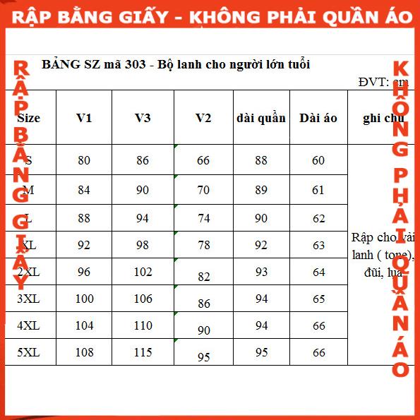 Rập giấy may bộ dứt đô mã 303 - bản vẽ