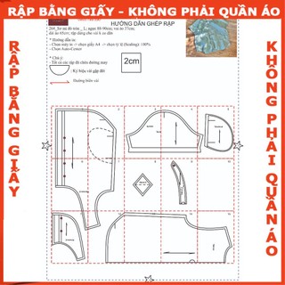 Rập giấy may áo mã 264 - bản vẽ