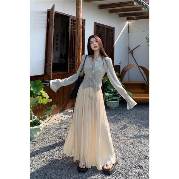 Áo Khoác Cardigan Mỏng Tay Dài Phong Cách Trung Hoa Thời Trang Mùa Hè Mới Cho Nữ