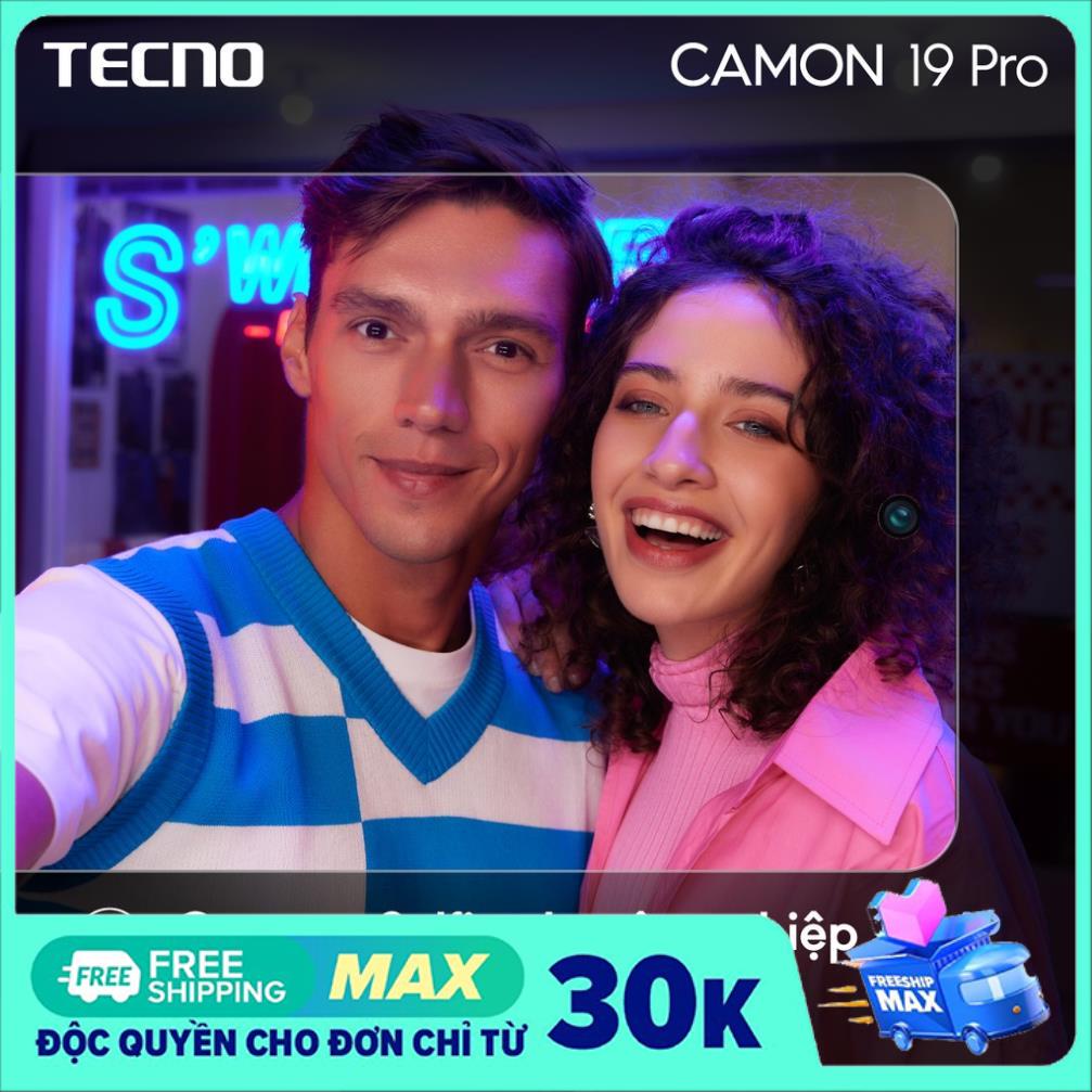 Điện thoại Camon 19 Pro GB/128GB  Chính Hãng Mới Nguyên Seal Hiệu Năng Khủng Bảo Hành 13 Tháng. Tecnomobile