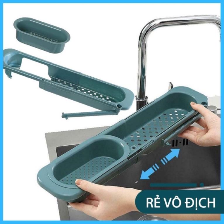 Kệ/Gía Để Đồ Rửa Bát Đa Năng Kèm Khay Lọc Rác Và Thanh Treo Khăn