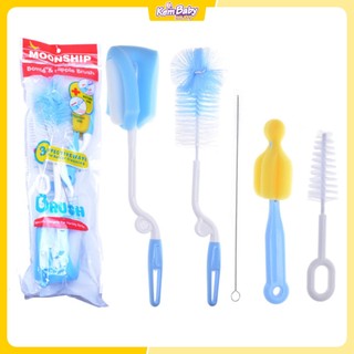 Bộ cọ rửa bình sữa và núm ti 5 chi tiết