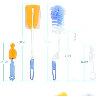 Bộ cọ rửa bình sữa và núm ti 5 chi tiết