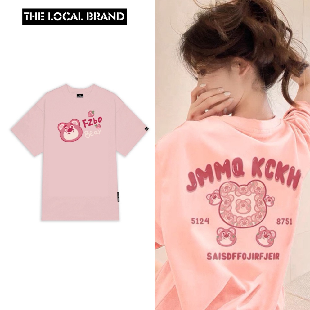 Áo Thun Nữ The Local Brand - Losto Fzbo , Áo Cộc Tối Tân Tính Cách Chất Cotton Cứng Cáp Oversize