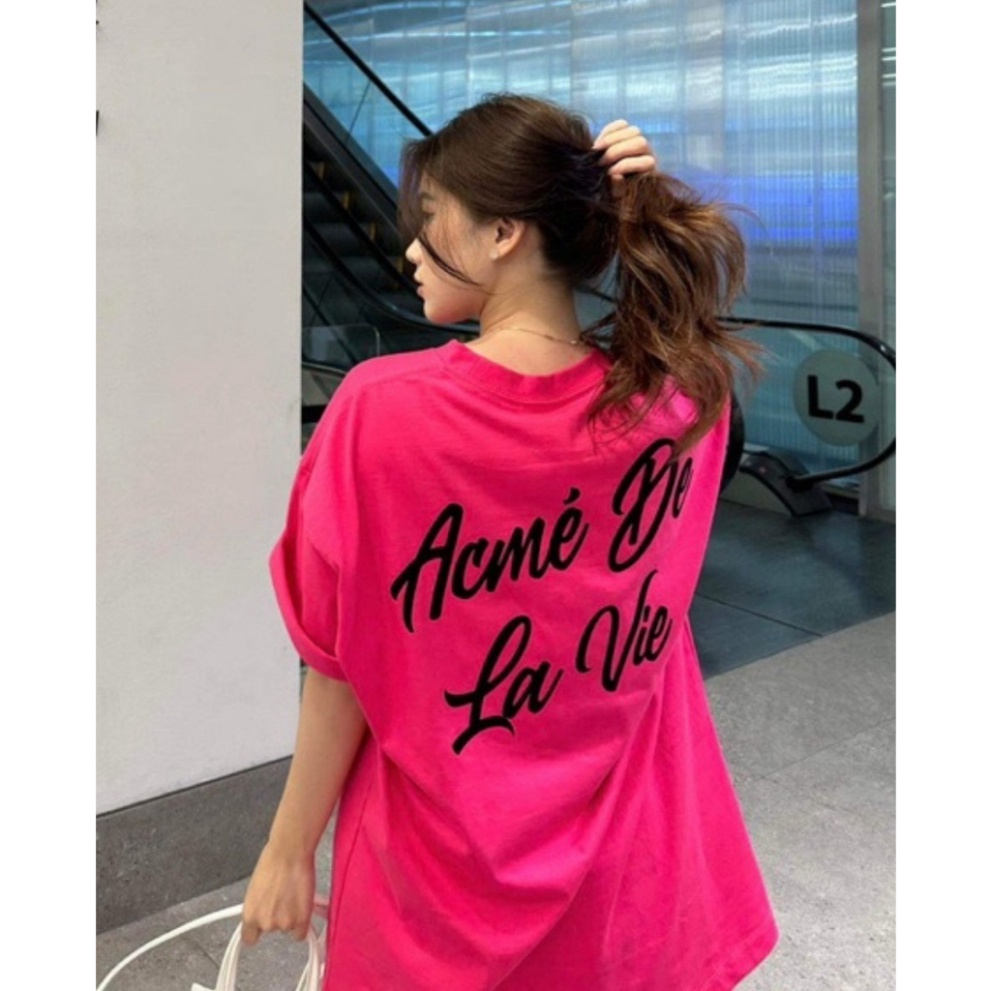 Áo Thun Nữ The Local Brand - Adlv Printing , Áo Cộc Basic Tối Tân Tính Cách Chất Cotton Cứng Cáp Oversize