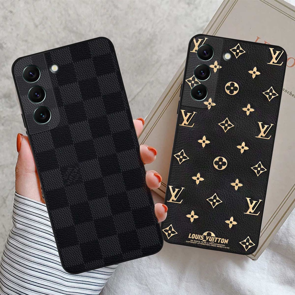 Ốp lưng điện thoại Samsung S22 / S22 Plus / S22 Ultra / S22+ hình thương hiệu thời trang LV cao cấp
