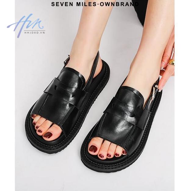 Dép Sandal Đế Phẳng Dày Phong Cách La Mã Thời Trang Mùa Hè Hàng Mới 2023 Dành Cho Bạn Nữ