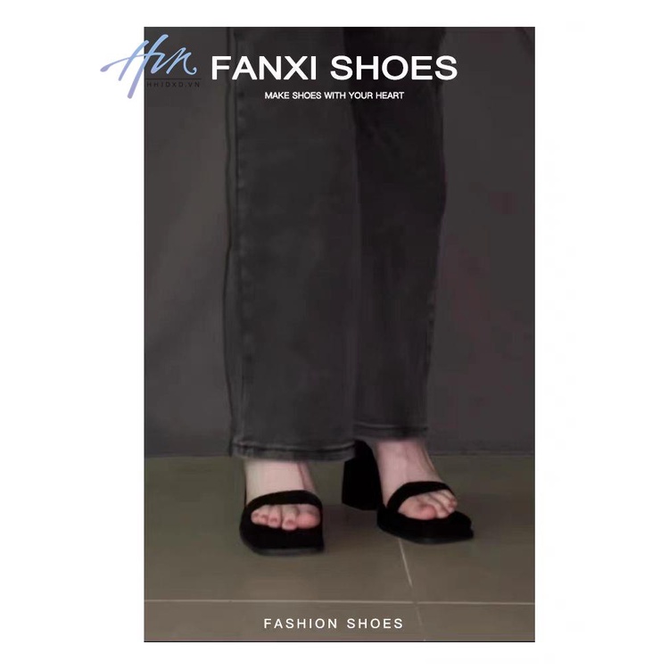 One Giày Sandal Cao Gót Hở Ngón Thời Trang Mùa Hè 2023 Dành Cho Nữ